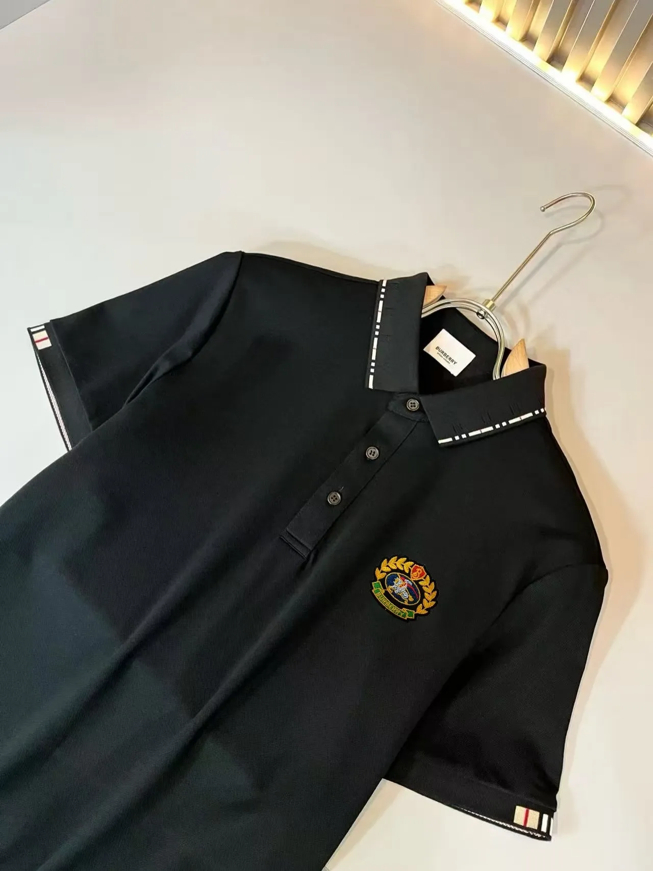 P125， Bur*erry * 2026 New Arrival Polo ， ！ , ！ ！ Breathable , ！ logo ！ ! ！ Premium .Size:M-4XL